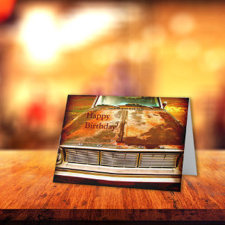 Cartão 1966 Dodge Dart Rusty Antique Car