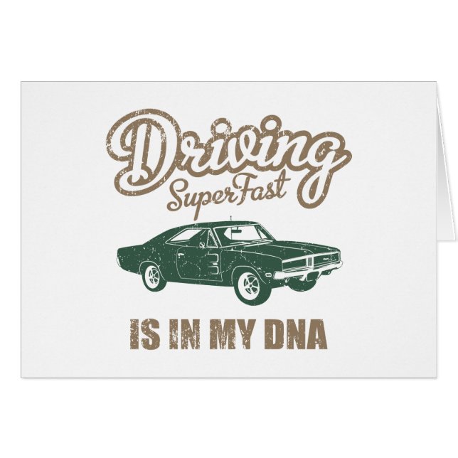 Cartão 1969 SE do carregador R/T de Dodge (Frente Horizontal)