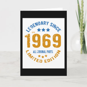 Cartão 1969 Vintage Aniversário