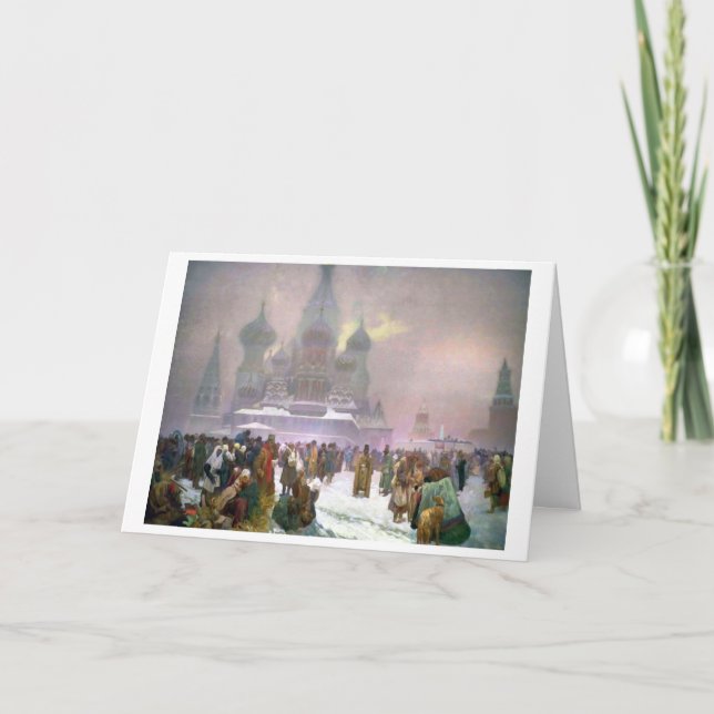 Cartão #19 Abolição da Serfdom na Rússia, Mucha (Frente)