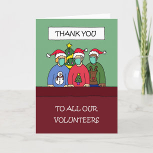 Cartão 19 Obrigado aos Voluntários no Natal