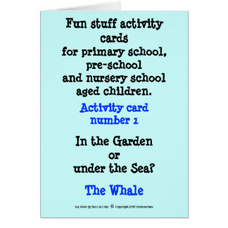 Cartão 1 a baleia