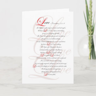 Cartão 1 Corinthians 13