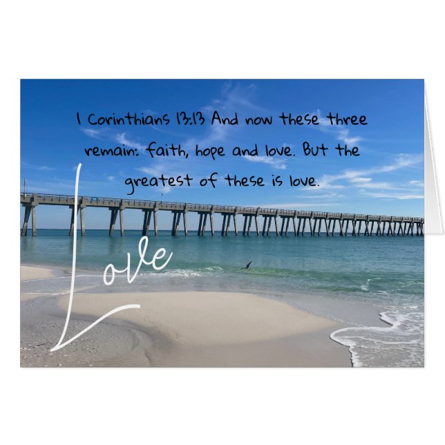 Cartão 1 Corintianos 13:13 (Frente Horizontal)