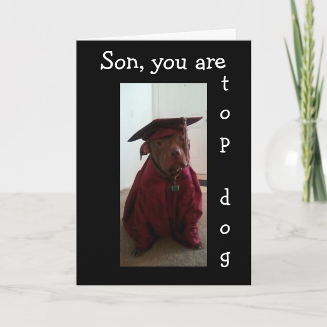 CARTÃO #1 GRADUADO EM NOSSAS FAMÍLIA FILHO (Frente)