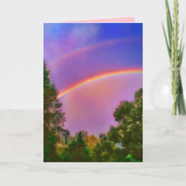 CARTÃO 1DOUBLE RAINBOW GREETING CARD