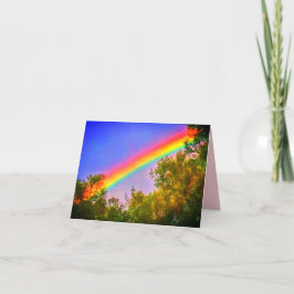 CARTÃO 1RAINBOW HORIZONTAL BRIGHT GREETING CARD