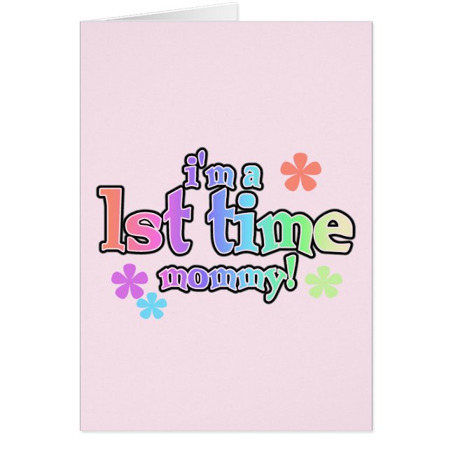 Cartão 1rua-Mamãe-T-shirts e presente (Frente)