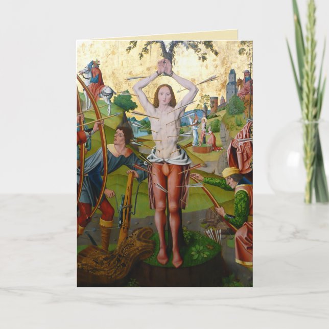 Cartão 1rua Martírio de Ruas. Sebastian (M 013) (Frente)