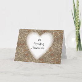 Cartão 1st anniversary card