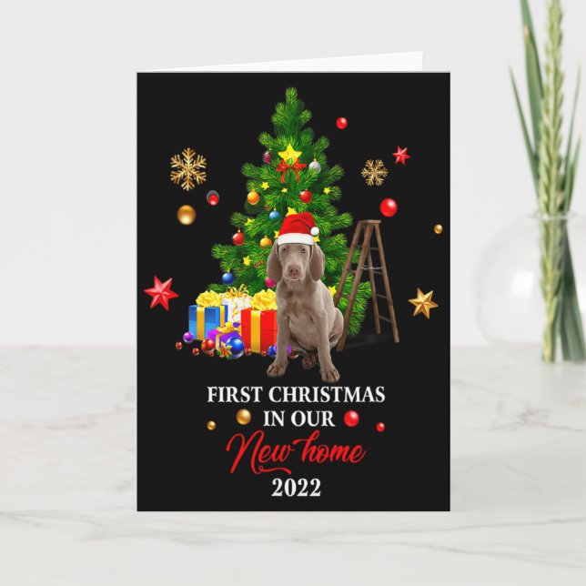 Cartão 1st Christmas In Our New Home Xmas Gift For Weimar (Frente)