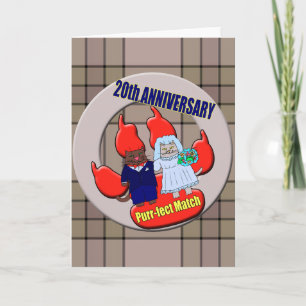 Cartão 20º Aniversário de Casamento