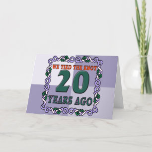 Cartão 20º Aniversário de Casamento