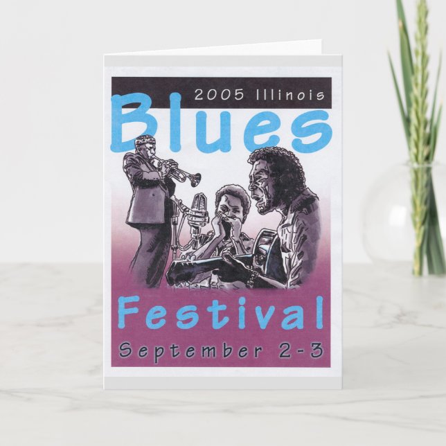 Cartão 2005 Blues Concert Poster Project (Frente)