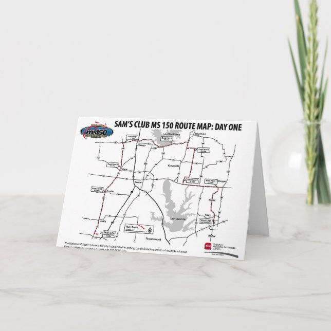 Cartão 2007 do MS 150 de Sam's Club (Frente)