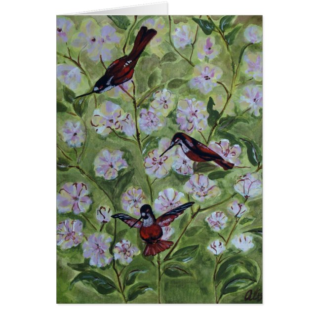 Cartão 2007_Hummer_Blossoms (Frente)