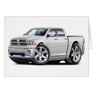 Cartão 2010-12 caminhão branco duplo da ram