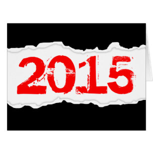 Cartão 2015 (papel rasgado)