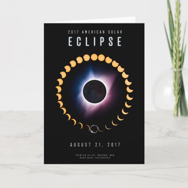 Cartão 2017 American Solar Eclipse - Card (Frente)