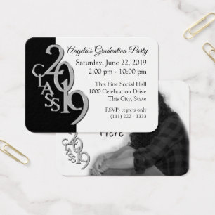 Cartão 2019 da inserção da foto da festa de