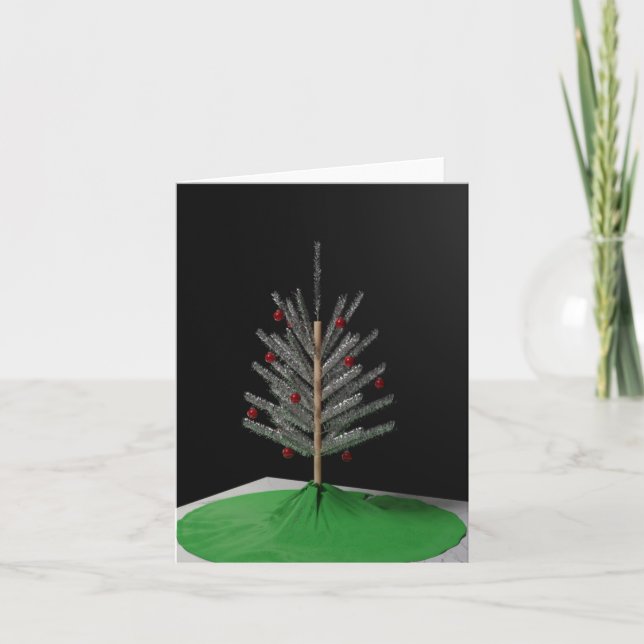 Cartão 2020 Holiday Card - Aluminum Christmas Tree (Frente)