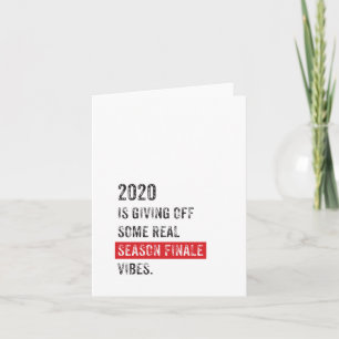 Cartão 2020 Season Finale Greeting Card