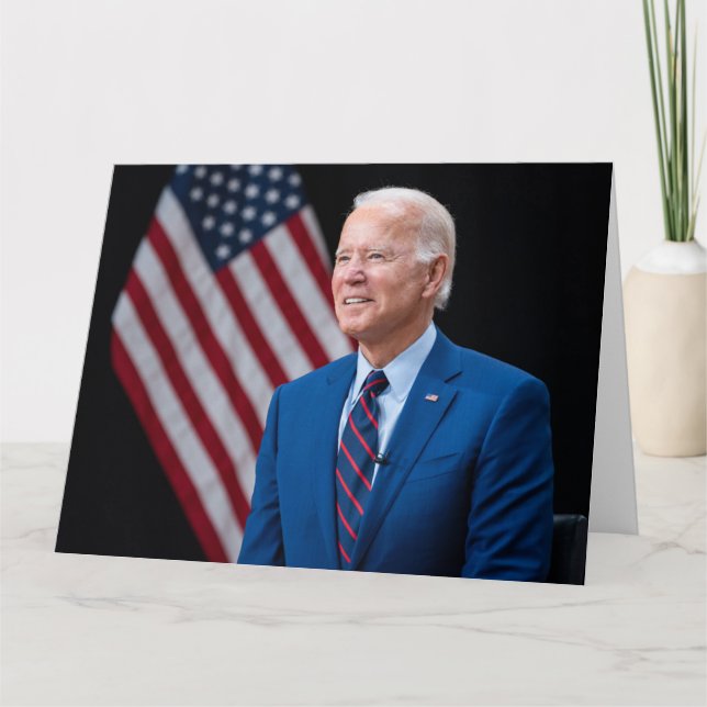 Cartão 2021 Joe Biden Presidente dos EUA Retrato (Frente)