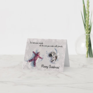 Cartão 2022 Keeshond Christmas Card Blank inside