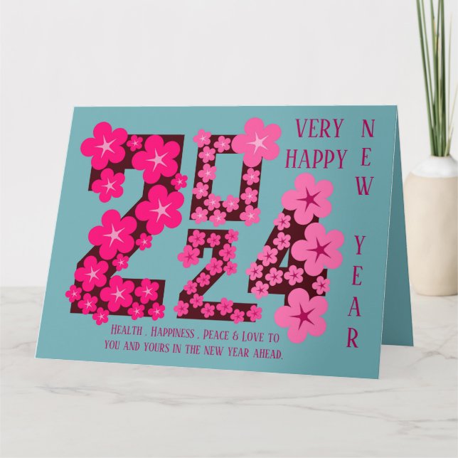 CARTÃO 2024, NOVO ANO A GANHAR DA IRMÃ (Frente)