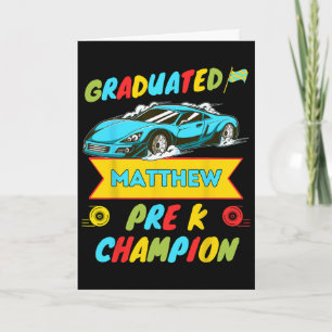 Cartão 2026 Car Matthew Personalizado Último Dia De Pré K