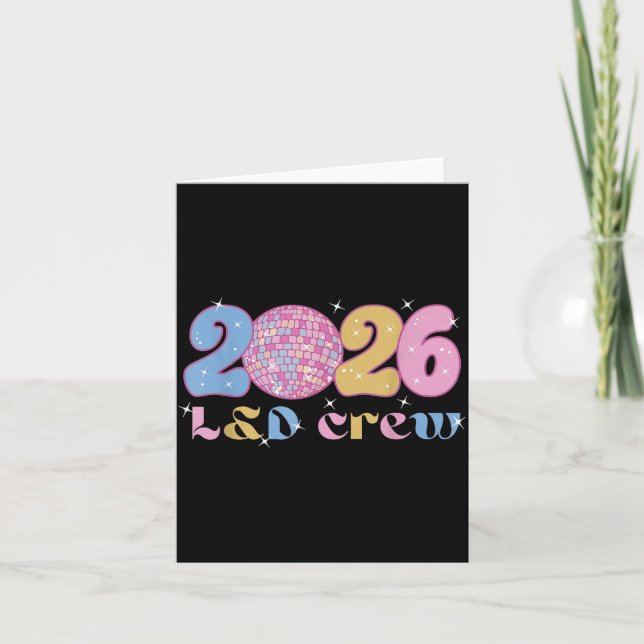 Cartão 2026 L&amp;d Crew New Years Eve Labor And Delivery (Frente)