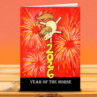 Cartão 2026 Year of the Horse Greeting