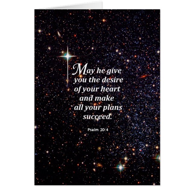 Cartão 20:4 do salmo (Frente)