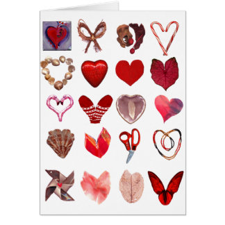 Cartão 20 corações
