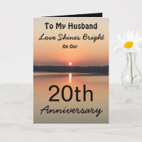20 Love Shines Bright Husband Aniversário