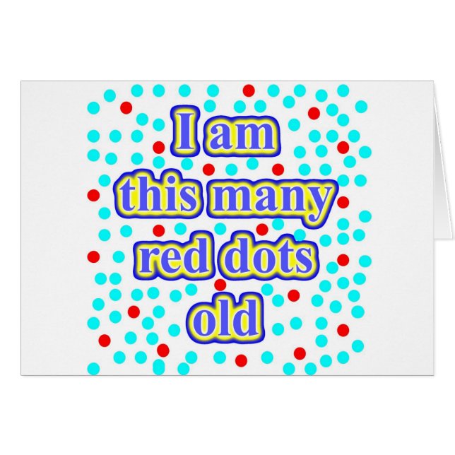 Cartão 21 pontos vermelhos velhos (Frente Horizontal)