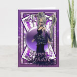 Cartão 21st Birthday Card Gothic Doll, skuls, orb, cards<br><div class="desc">21st Birthday Card Gothic Doll,  skuls,  orb,  cards</div>