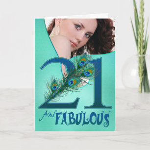 Cartão 21st Birthday template Cards