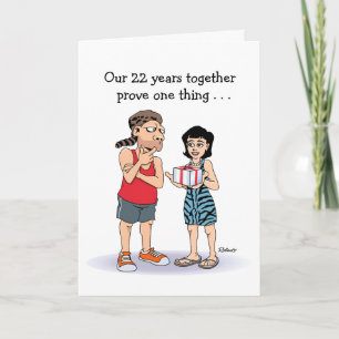Cartão 22ª Carta de Aniversário de Casamento: Amor