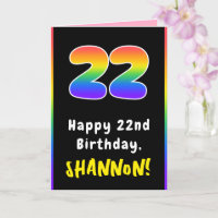 22º Aniversário: Arco-Íris Colorido nº 22, Nome Pe