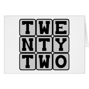 Cartão 22, Número 22