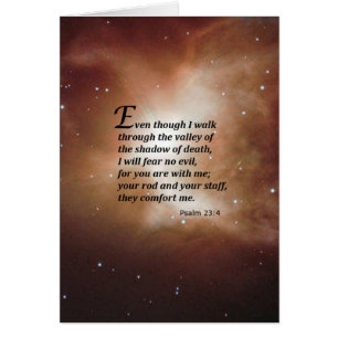 Cartão 23:4 do salmo