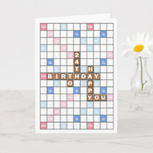 Cartão 24º aniversário, Conselho de Jogo do Word