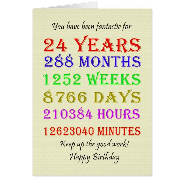 Cartão 24.º Aniversário — Marcos (Frente)