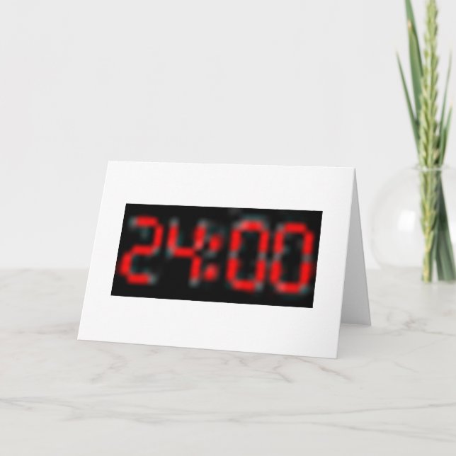 Cartão 24:00 - saudações (Frente)