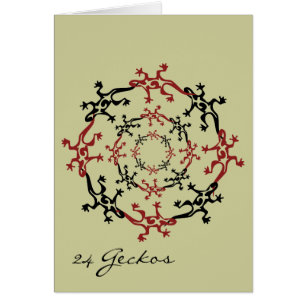 Cartão 24 Geckos