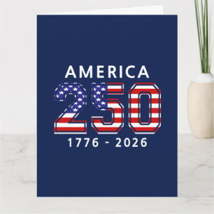 Cartão 250º Aniversário dos Estados Unidos