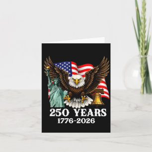 Cartão 250º Aniversário EUA Águia Patriótica 250 Anos