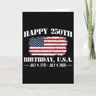 Cartão 250 Anos 1776 2026 250º Aniversário 4 De Julho Ame