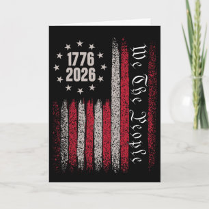 Cartão 250 Anos 1776 2026 250º Aniversário 4 De Julho Ame